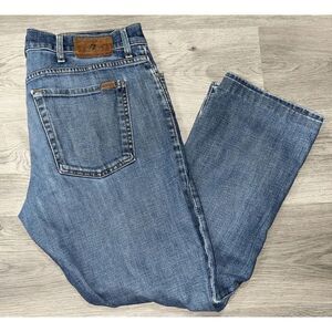 7 For All Mankind Men's Blue Cotton Blend Slimmy Stretch Denim Jeans Size 38x28